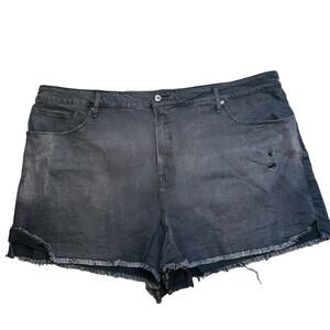 Good American Black Shorts Womens 26